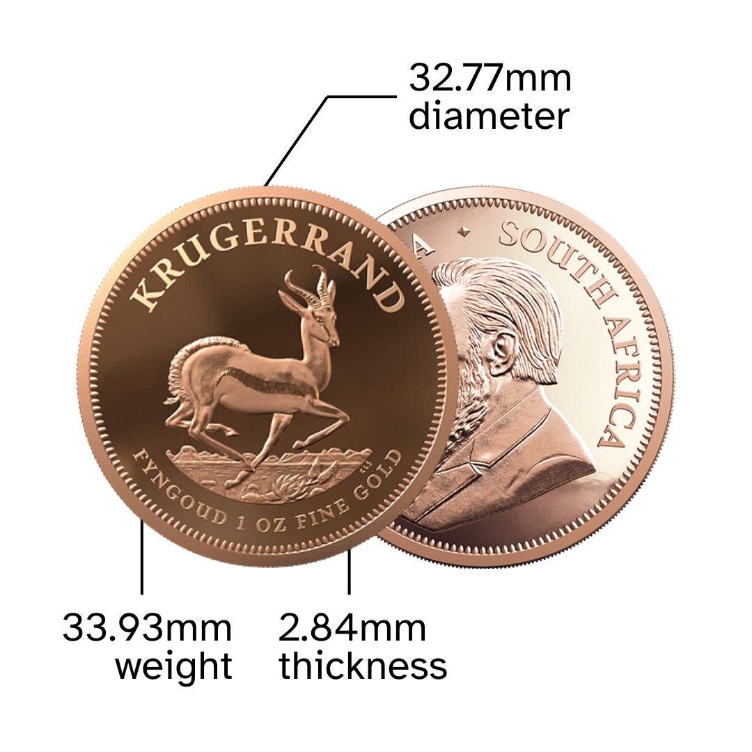 1 oz Kruger Gold Coin BU - Image 3